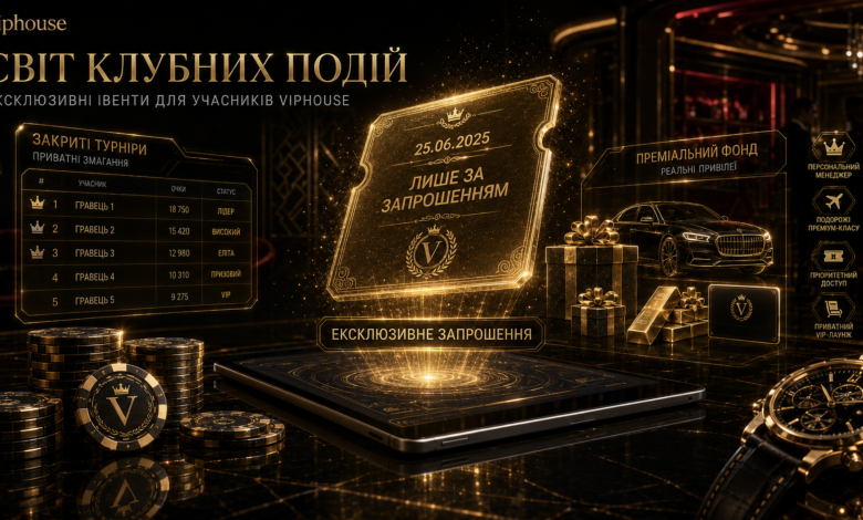 Світ клубних подій у Випхаус для запрошених учасників