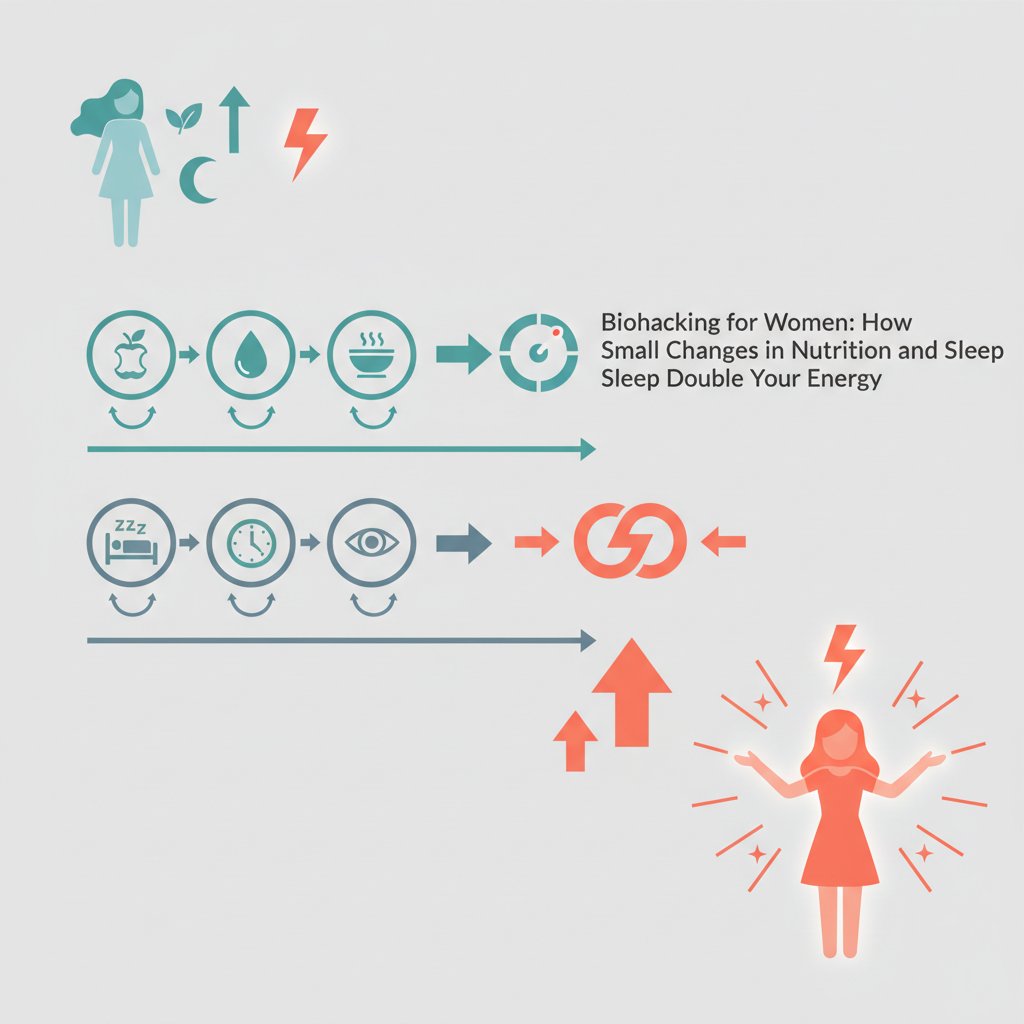 Біохакінг для жінок: як дрібні зміни в харчуванні та сні подвоюють вашу енергію