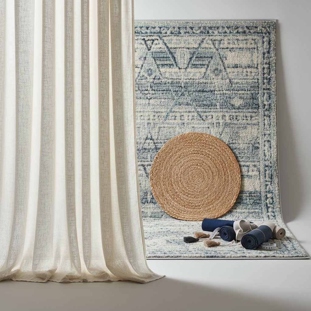 Магія текстилю: як підібрати ідеальні штори та килими для візуального розширення простору