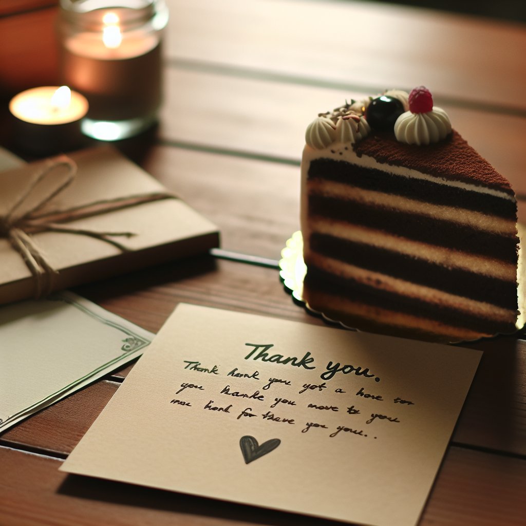 подяка за торт своїми словами