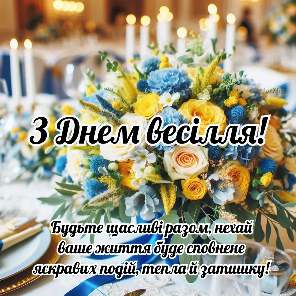 привітання з днем весілля в прозі