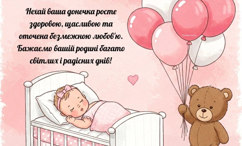 привітання з народженням донечки своіми словами