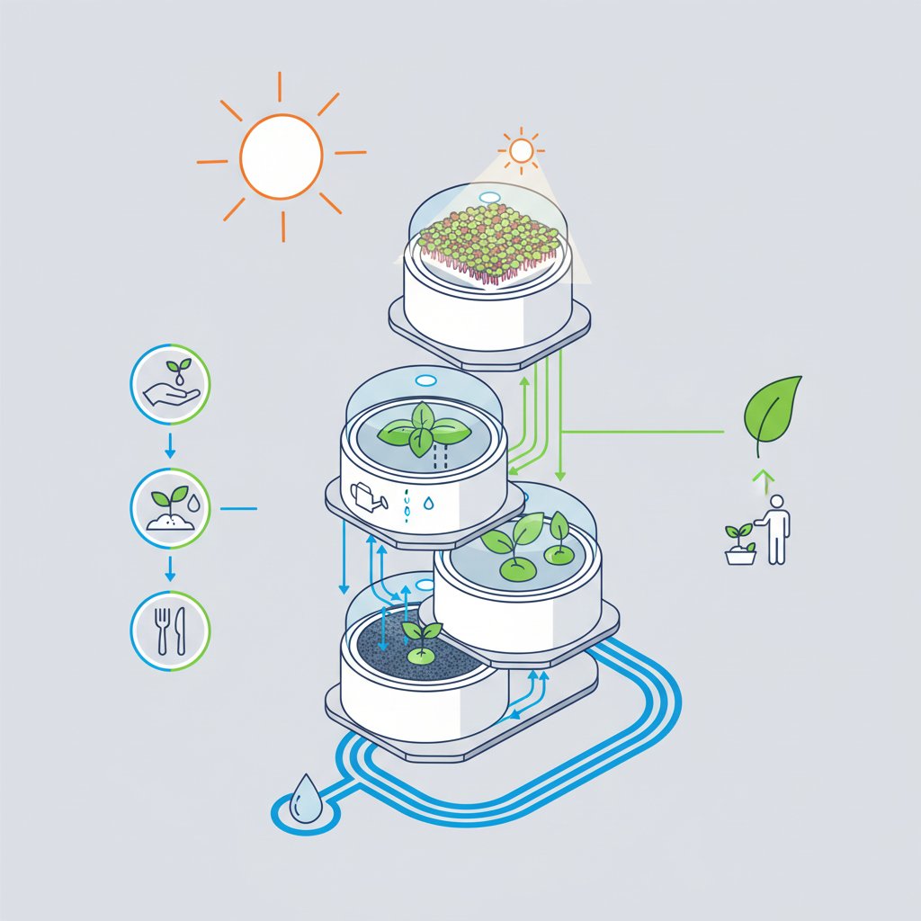 Вертикальний сад на кухні: вирощуємо мікрозелень та прянощі у футуристичних кашпо