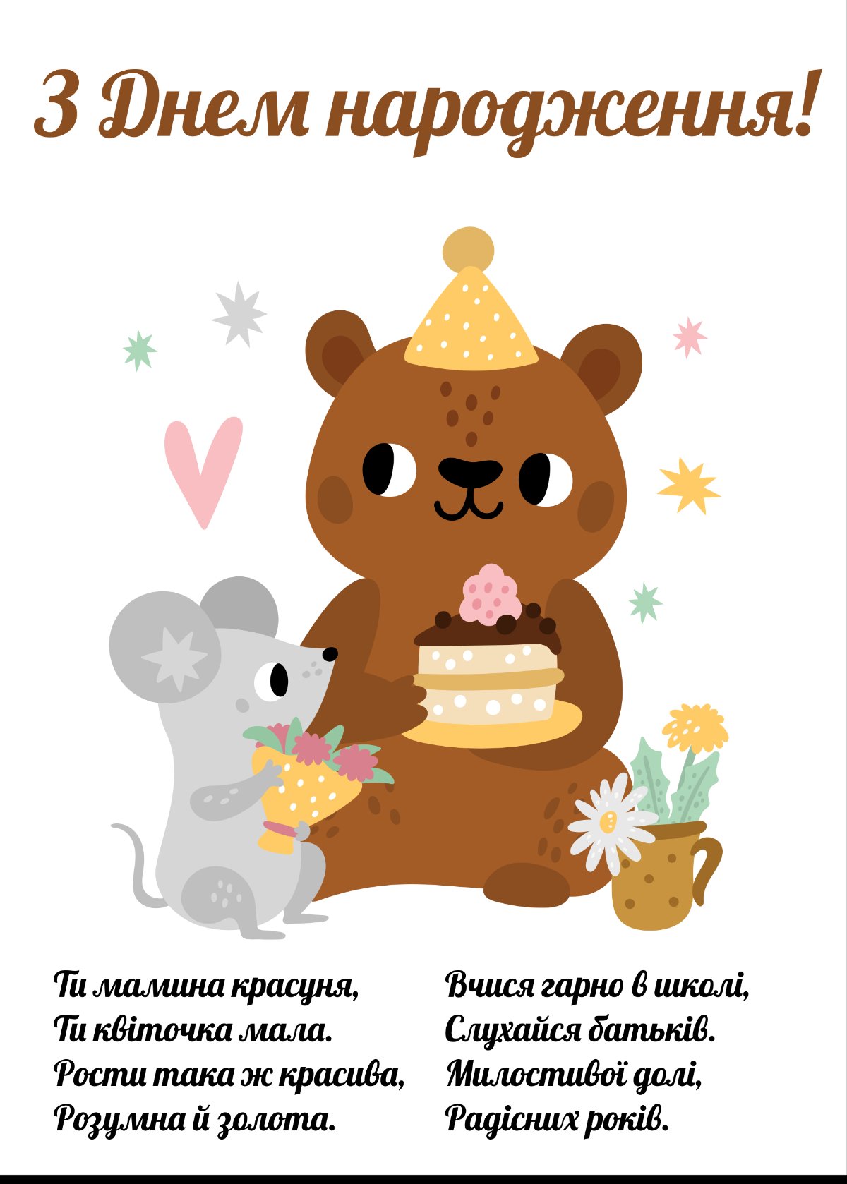 вітання з днем народження племінниці від тітки