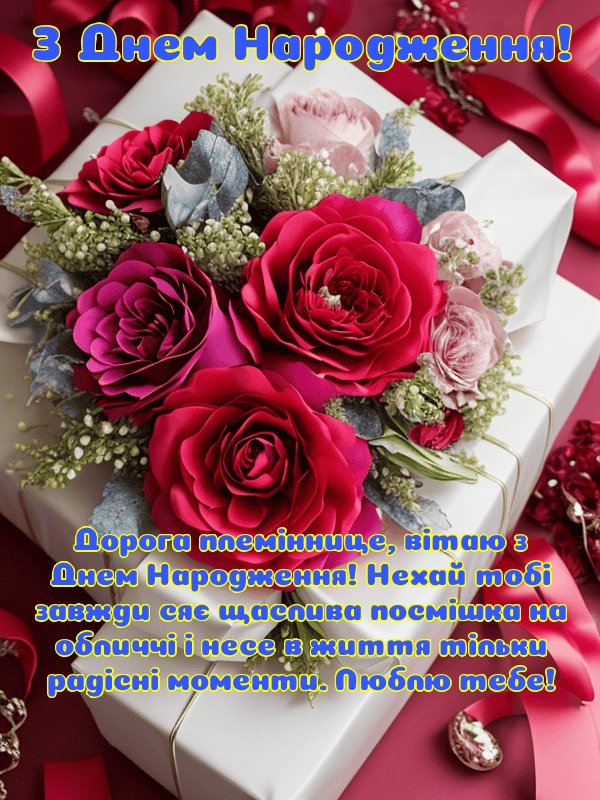 вітання з днем народження племінниці від тітки