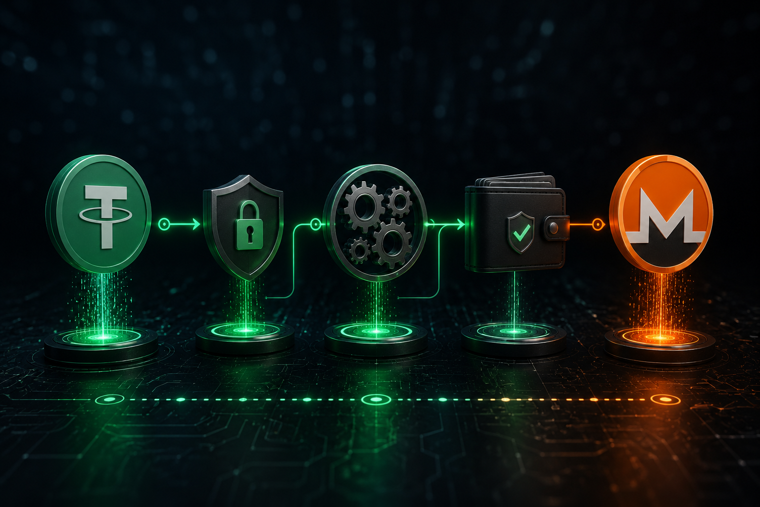 Як влаштований процес обміну USDT на XMR